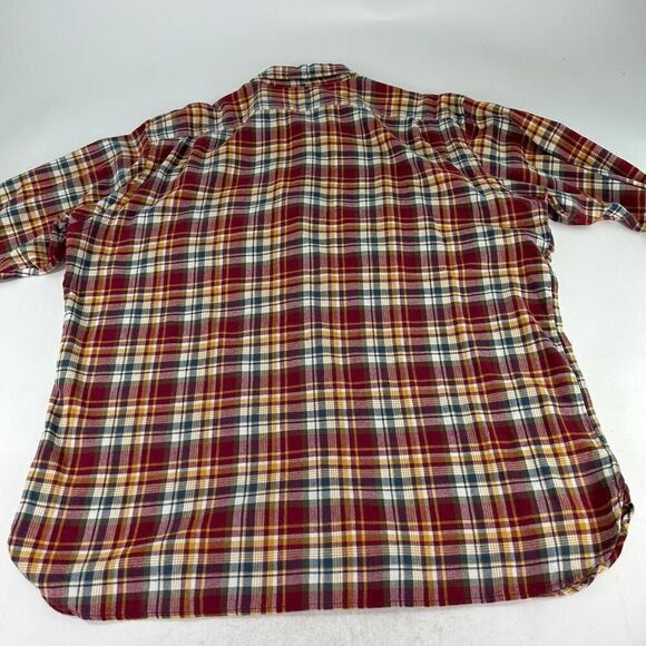 Cremieux Classics Dress Shirt Mens Size XL Red Plaid Long Sleeve - Picture 6 of 13